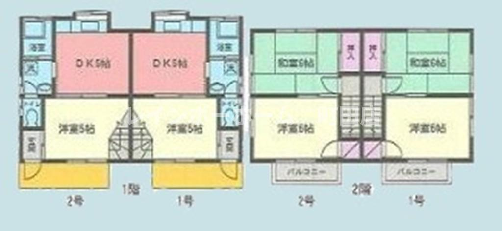 森野３丁目テラスハウス ※初期費用分割あと払いサービス利用可能物件の間取り