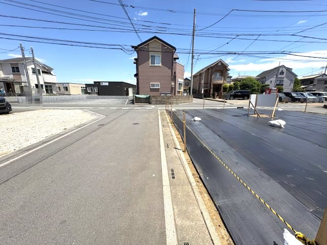 上尾市大谷本郷土地の前面道路含む現地写真