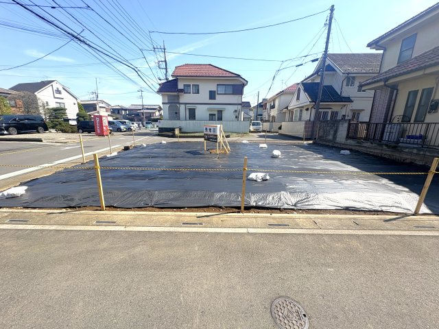 上尾市大谷本郷土地の前面道路含む現地写真