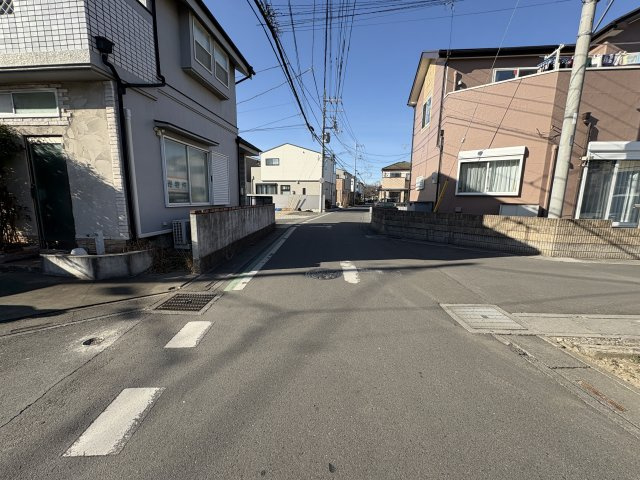 上尾市大谷本郷土地の前面道路含む現地写真