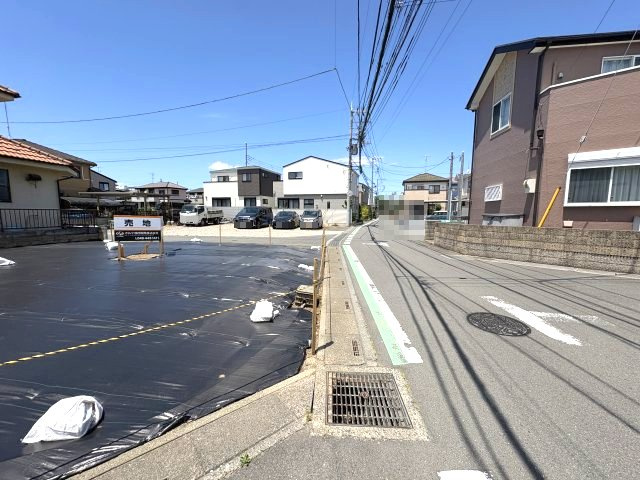 上尾市大谷本郷土地の前面道路含む現地写真