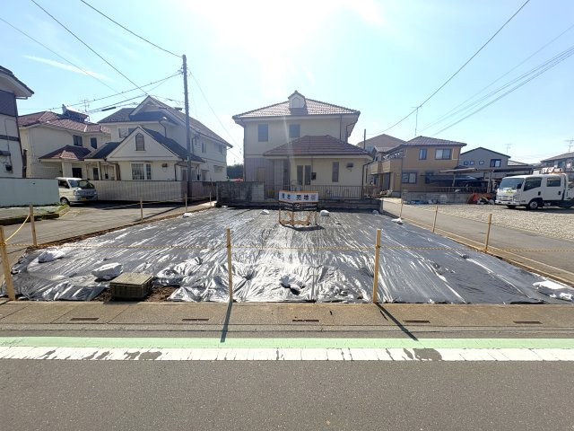 上尾市大谷本郷土地の前面道路含む現地写真