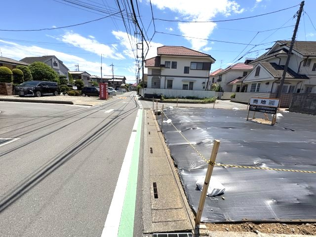 上尾市大谷本郷土地の前面道路含む現地写真