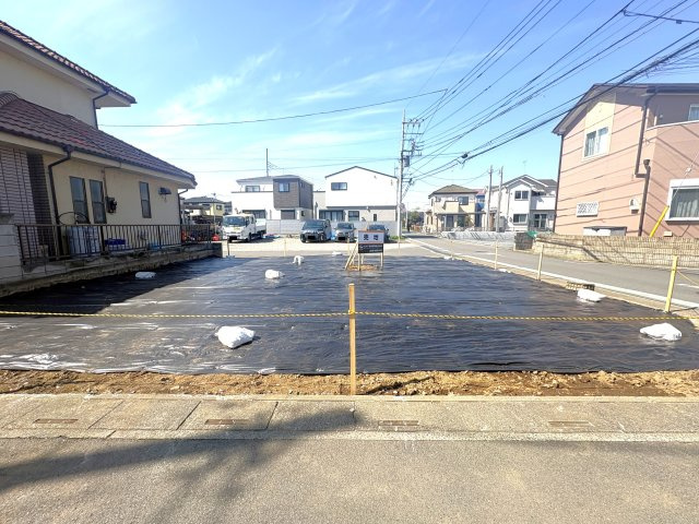 上尾市大谷本郷土地の前面道路含む現地写真
