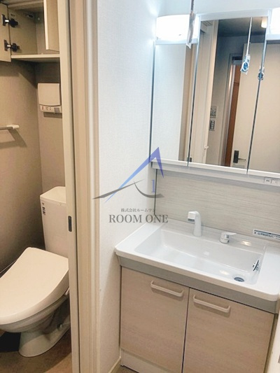 Ｌａ ｖｉｔａ ｒｉｃｃａの洗面所|洗面台です。