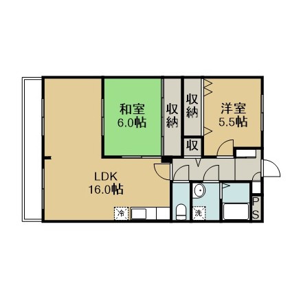 ヴェルドミール・Fの間取り