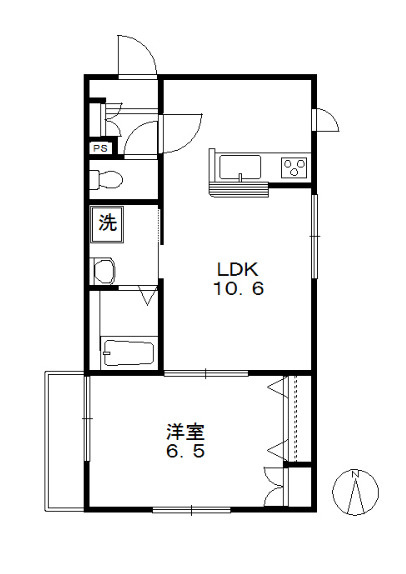 北原町ヘーベルメゾンの間取り