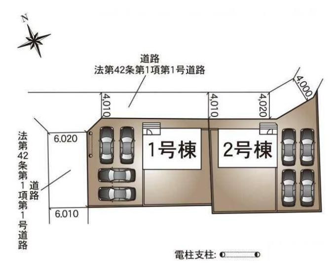 常総市新石下第10　新築戸建　1号棟の区画図