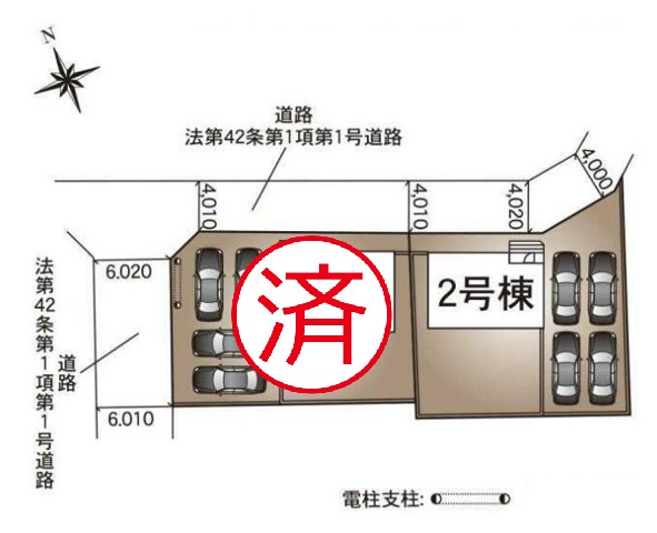 常総市新石下第10　新築戸建　2号棟の区画図