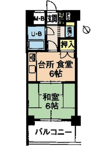ダイアパレス己斐本町の間取り