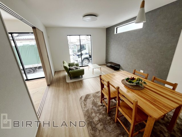 新築戸建・新築建売　福島市飯坂町8期　平野小・平野中の外観パース|完成予想図