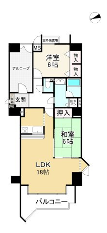 セザール琵琶湖大橋の間取り