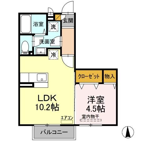 フェリーチェ Aの間取り