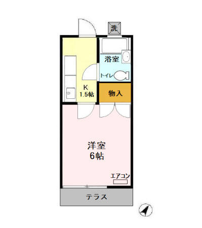 ハイツKMの間取り