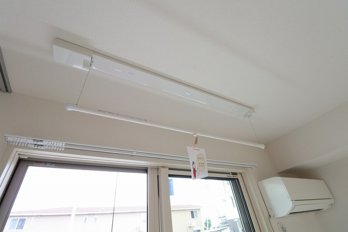 ゼピュロスみどりの C棟の設備|室内物干し