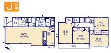 東村山市久米川町2丁目・全13棟　新築一戸建　J号棟