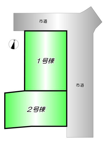 岸和田市春木泉町の新築一戸建の区画図