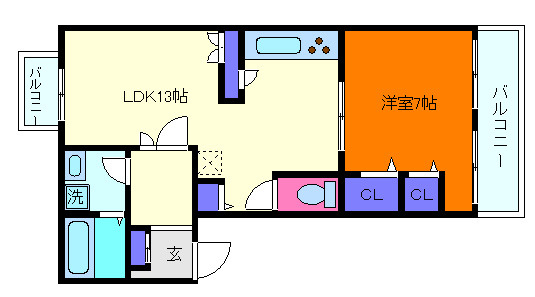 ライオンズマンション本山第5の間取り