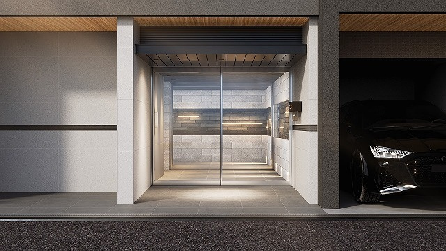 和光市白子２丁目の賃貸マンションのエントランス