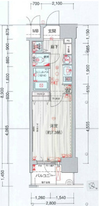 【間取り】 | プレサンス神戸駅前グランツ
