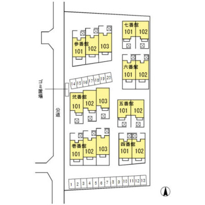 【区画図】 | ロイヤルガーデン 壱七番館