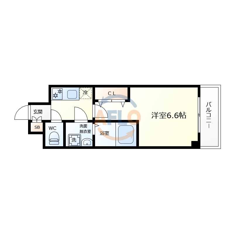 RaysProduct西住之江adamUの間取り|RaysProduct西住之江adamU　間取り