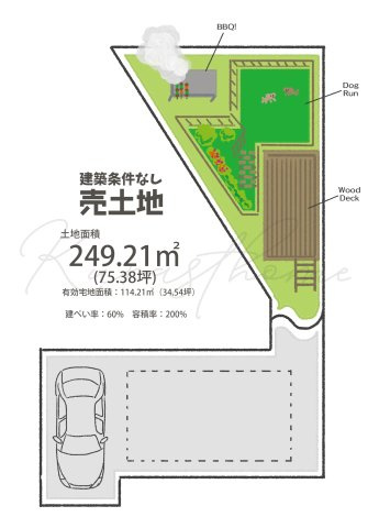 乙訓郡大山崎町大山崎永福寺　建築条件なし土地の土地図
