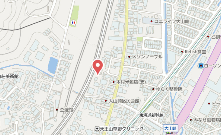 乙訓郡大山崎町大山崎永福寺　建築条件なし土地の地図