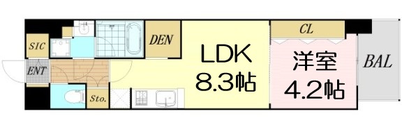 【間取り】 | アーバネックス梅田中崎町Ⅱ