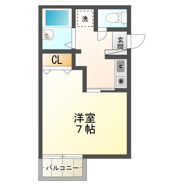 オモトハイツの間取り