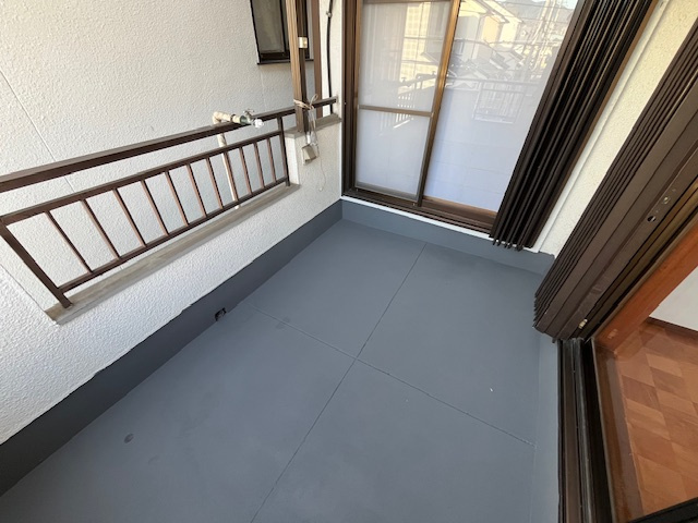 山中田貸家のバルコニー
