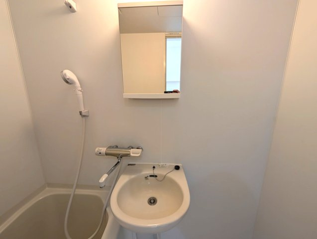 国香通アパートの洗面所