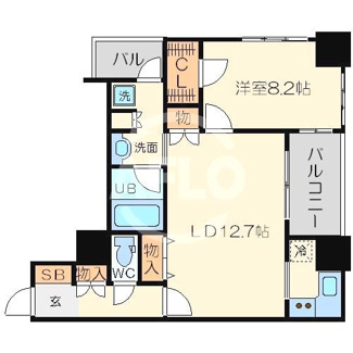 【間取り】 | アルグラッドザタワー心斎橋　南小学校区 | アルグラッドザタワー心斎橋　間取り