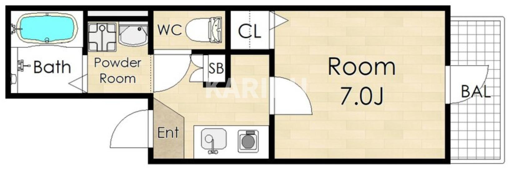 レジア野江内代の間取り