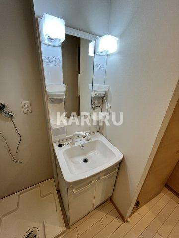 レジア野江内代の洗面所|明るい洗面所です