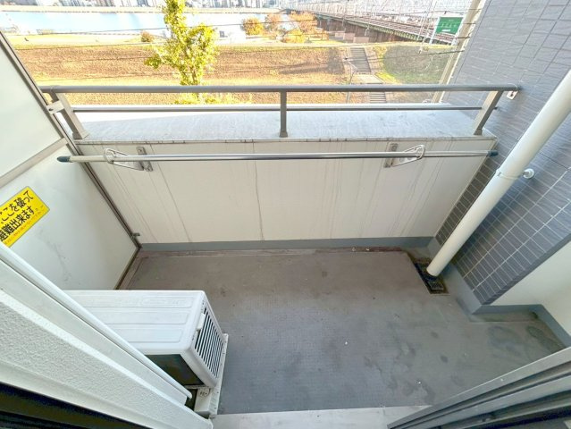 セレッソコートリバーサイドOSAKAのバルコニー