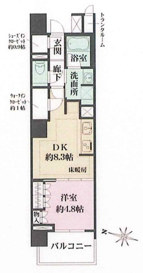 ザ・パークハウス文京白山の間取り