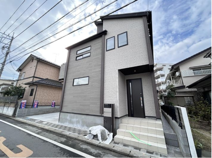 仲介手数料無料　狭山市狭山台４丁目　新築戸建　全２棟の外観パース