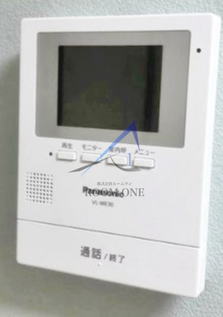パークサイドＡ棟のセキュリティ|モニター付きインターホンです。