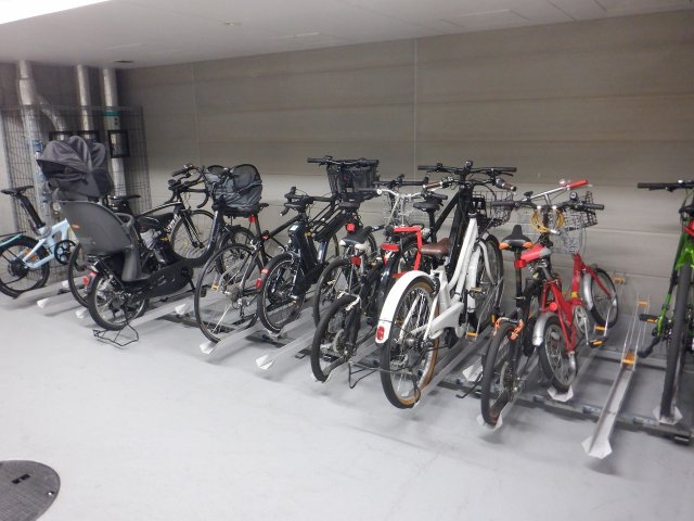 元麻布パークハウスの駐輪場