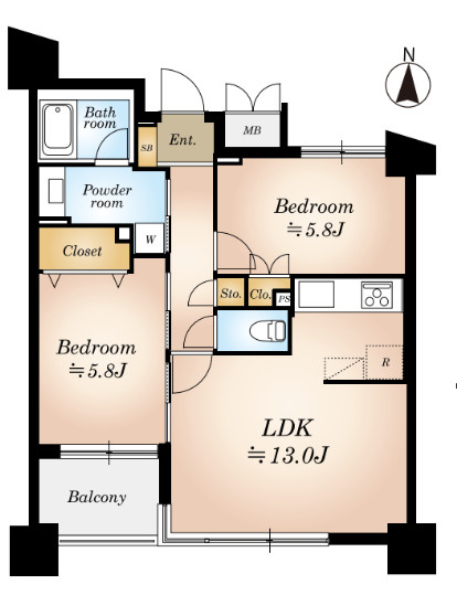 【間取り】 | マークス亀戸