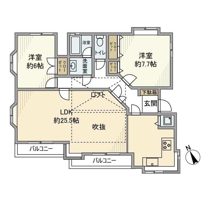 代沢戸建の間取り