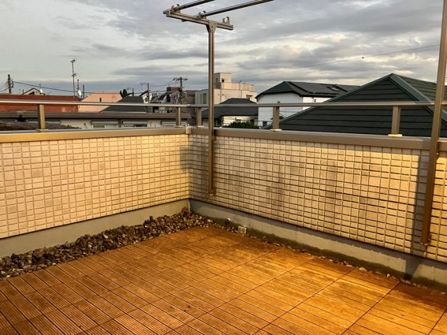 松原戸建のバルコニー