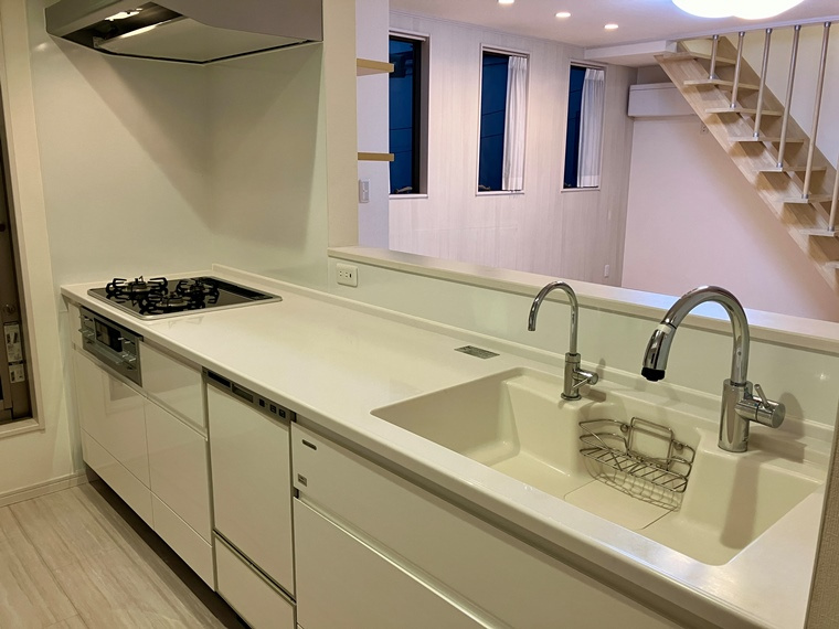 松原戸建のキッチン