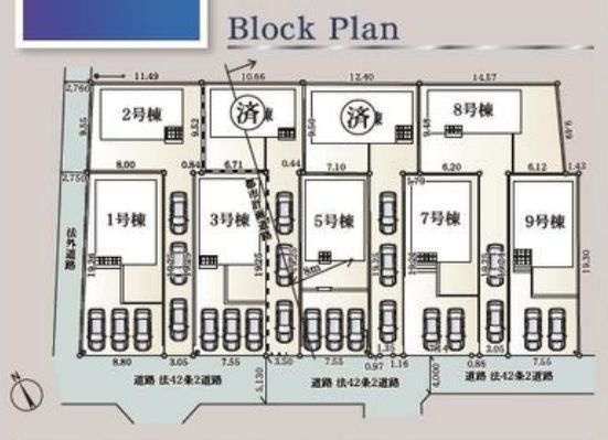 南足柄市中沼新築戸建て　第12-8号棟の区画図|区画図「南足柄市中沼新築戸建て」