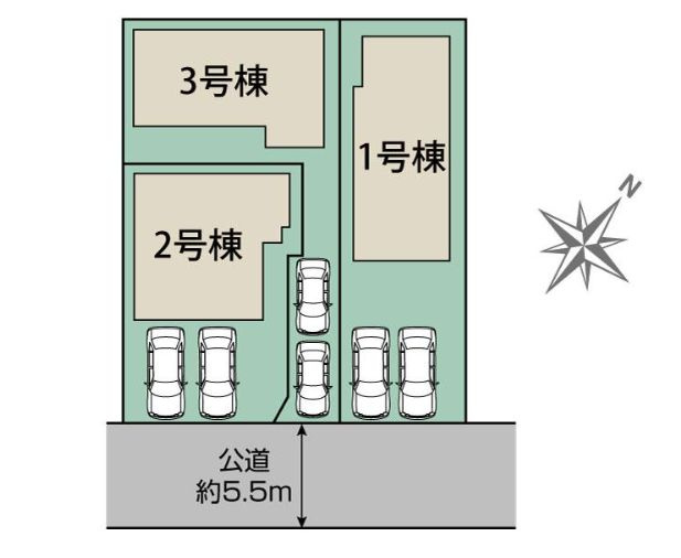 平塚市南原１丁目新築戸建て　１号棟の区画図|区画図「平塚市南原１丁目新築戸建て」