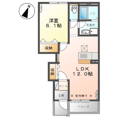 アリスハイムⅠの間取り