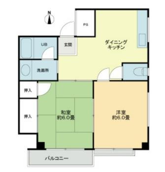 北町コーポ３号棟の間取り