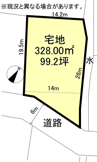 【土地図】 | 黒石市松葉町　土地