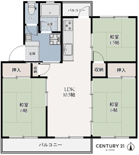 新金岡3丁1番G住宅2棟の画像